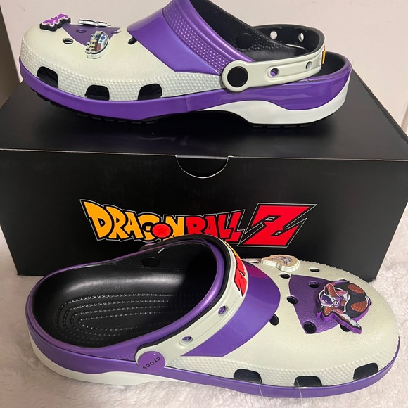 Dragon Ball Z Crocs Jibbitz Purple White Adult Size M8/W10 Clog Shoes NWB - Picture 4 of 10